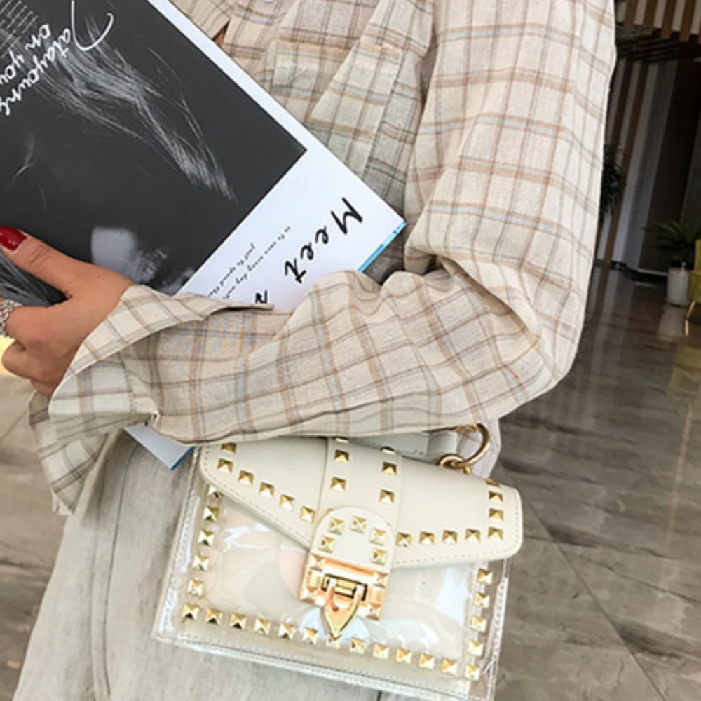 Summer Rivet Chain Handbag NWT - Picture 5 of 7